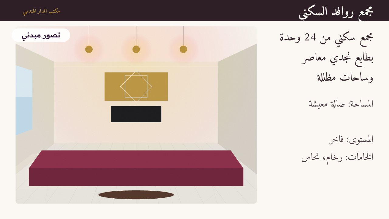لوحة عرض مشروع من صمّملي